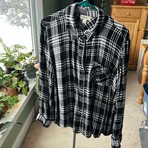 Style & Co Large Plaid Shirt
